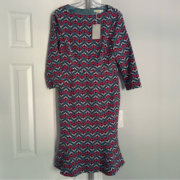 NEW Boden Violette flutter hem dress - Picture 4 of 8